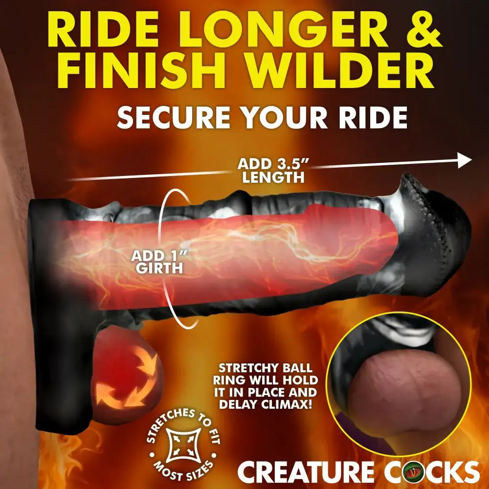 Stallion - 2 SIZES | Silicone Penis Extension and Cock Sheath