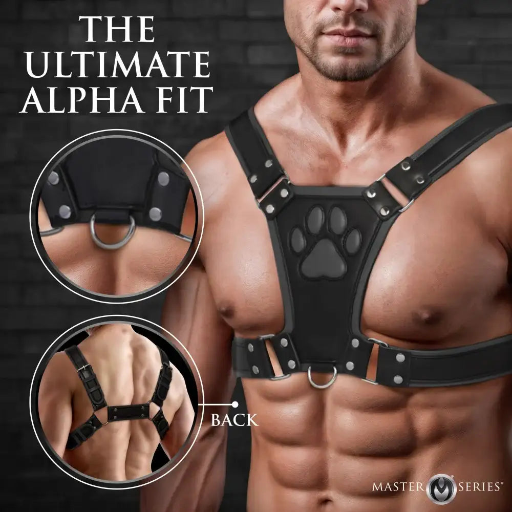 Alpha Pup Bulldog Kinky Leather Harness | 3 COLORS