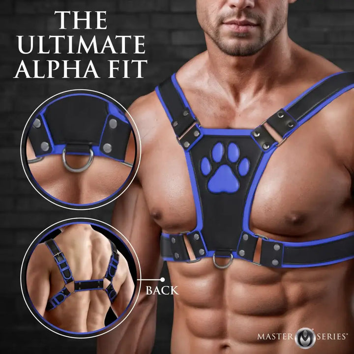 Alpha Pup Bulldog Kinky Leather Harness | 3 COLORS