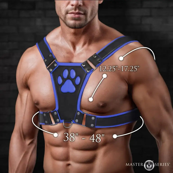 Alpha Pup Bulldog Kinky Leather Harness | 3 COLORS