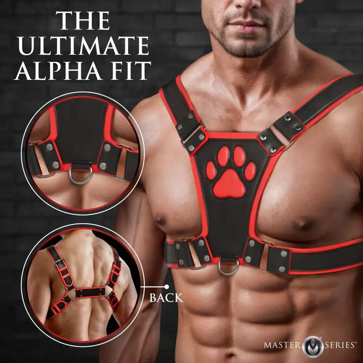 Alpha Pup Bulldog Kinky Leather Harness | 3 COLORS