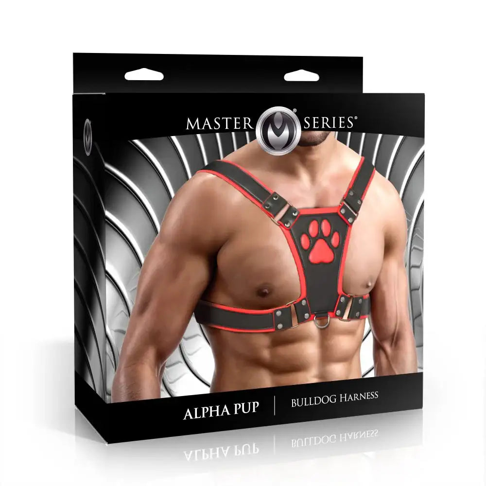 Alpha Pup Bulldog Kinky Leather Harness | 3 COLORS