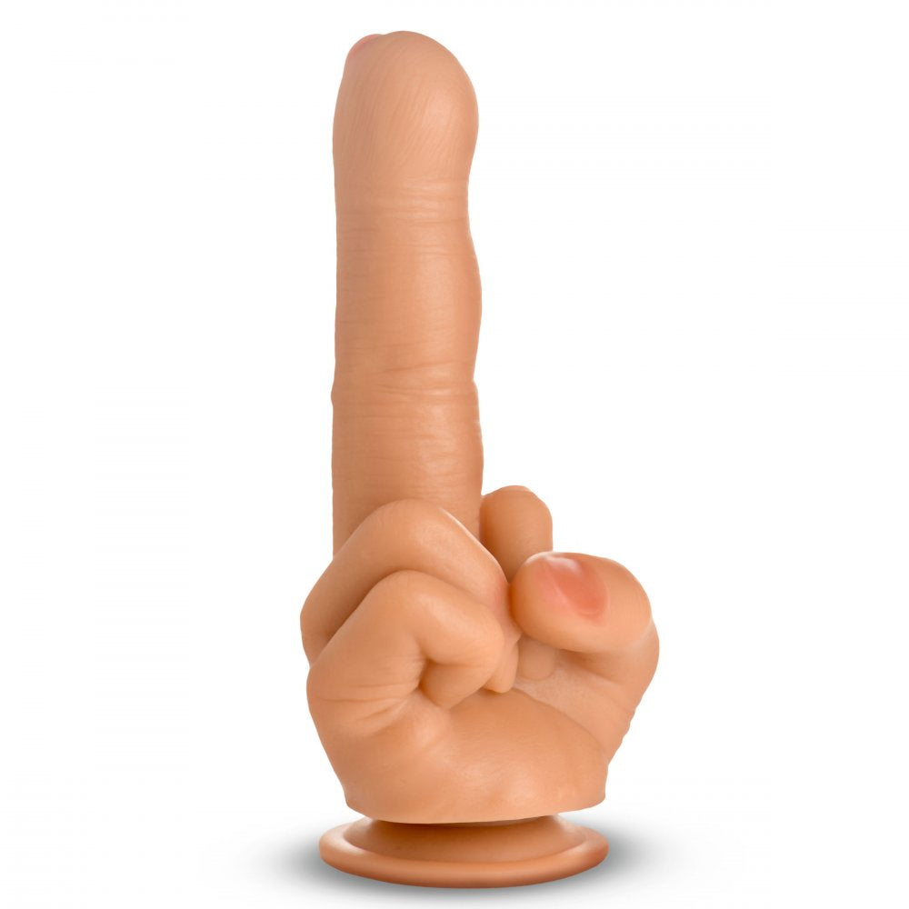 The Big Middle Finger 8.4 Inch Silicone Dildo w/ Suction Cup