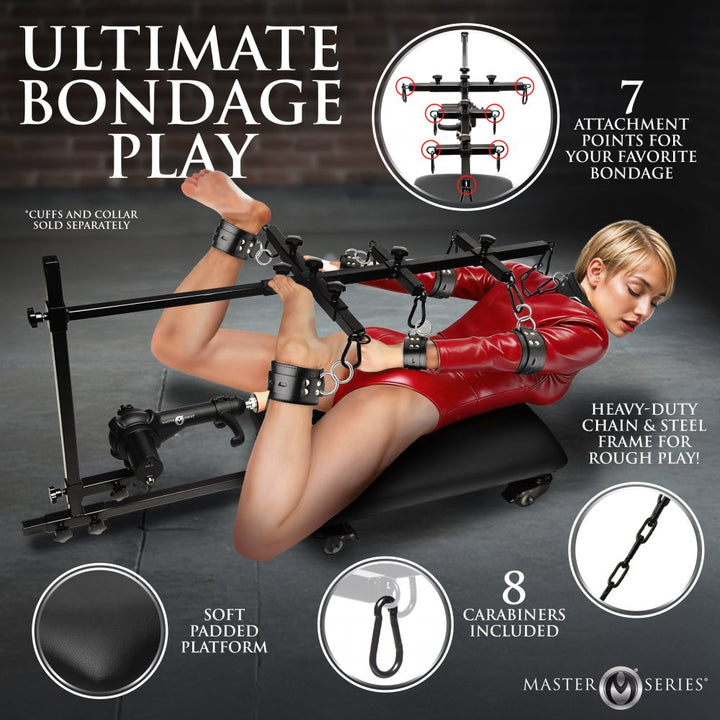 Hog Tie Restraint Rack w/ Sex Machine