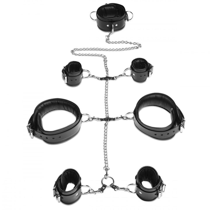 Genuine Strict Leather Bondage Set