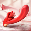 Lusty Licker 7.7 Inch Licking Premium Silicone Vibrator