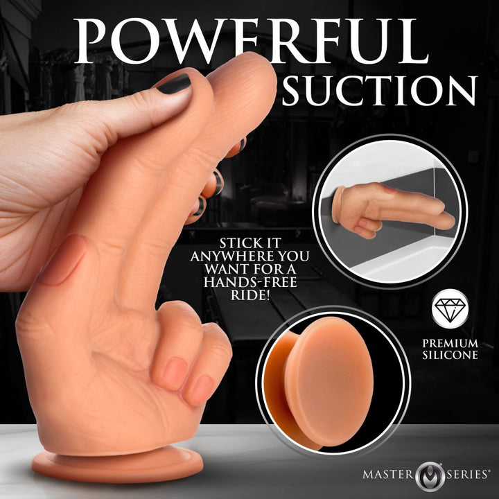 The Shocker 8.2 Inch Silicone Dildo w/ Suction Cup