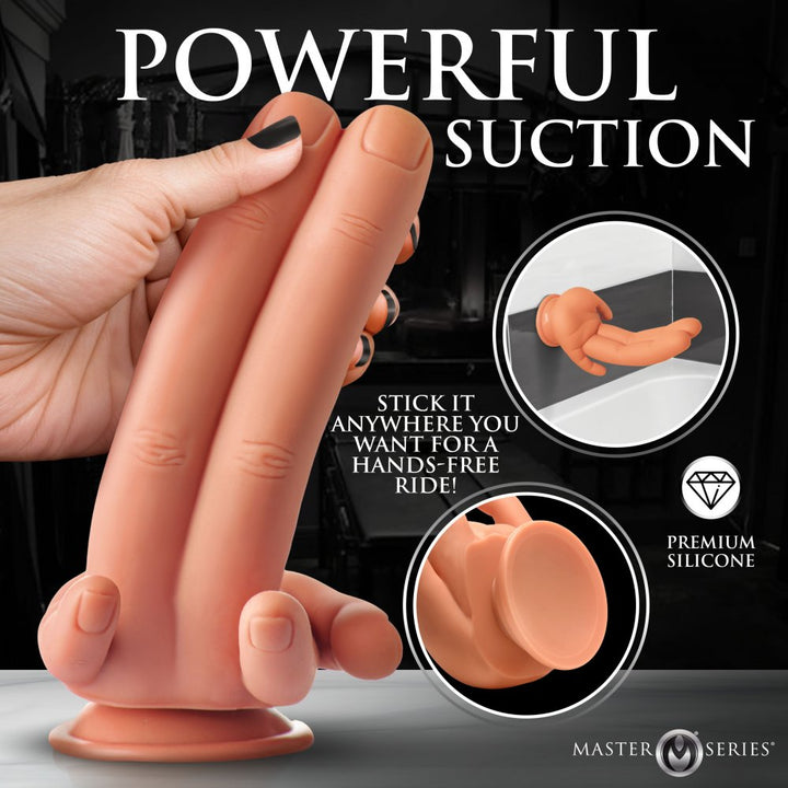 Mr. Fingers 7.8 Inch Silicone Dildo w/ Suction Cup