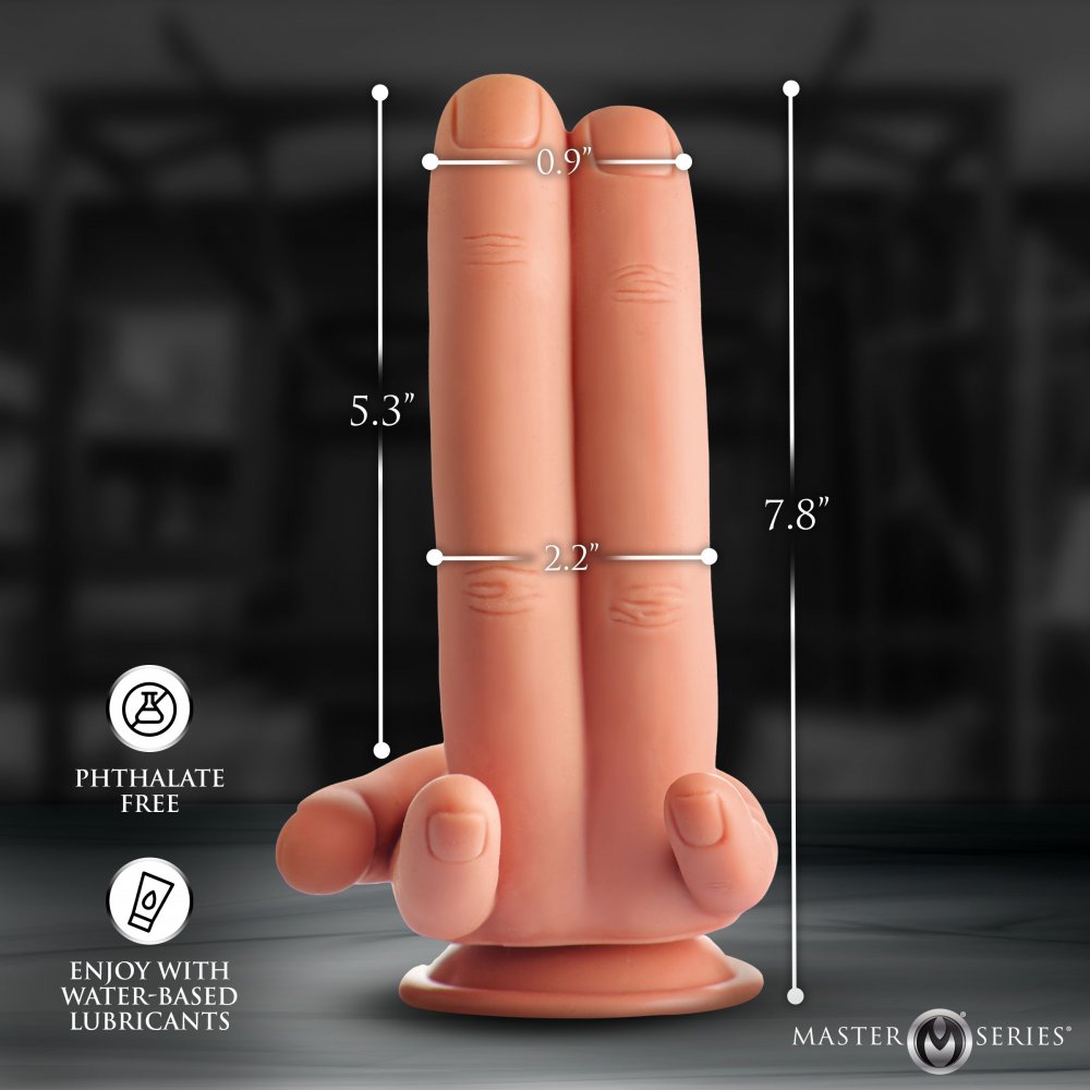 Mr. Fingers 7.8 Inch Silicone Dildo w/ Suction Cup