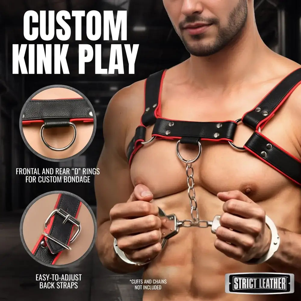 English Bull Dog Kinky Leather Harness