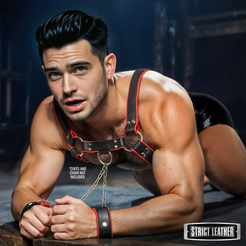 English Bull Dog Kinky Leather Harness