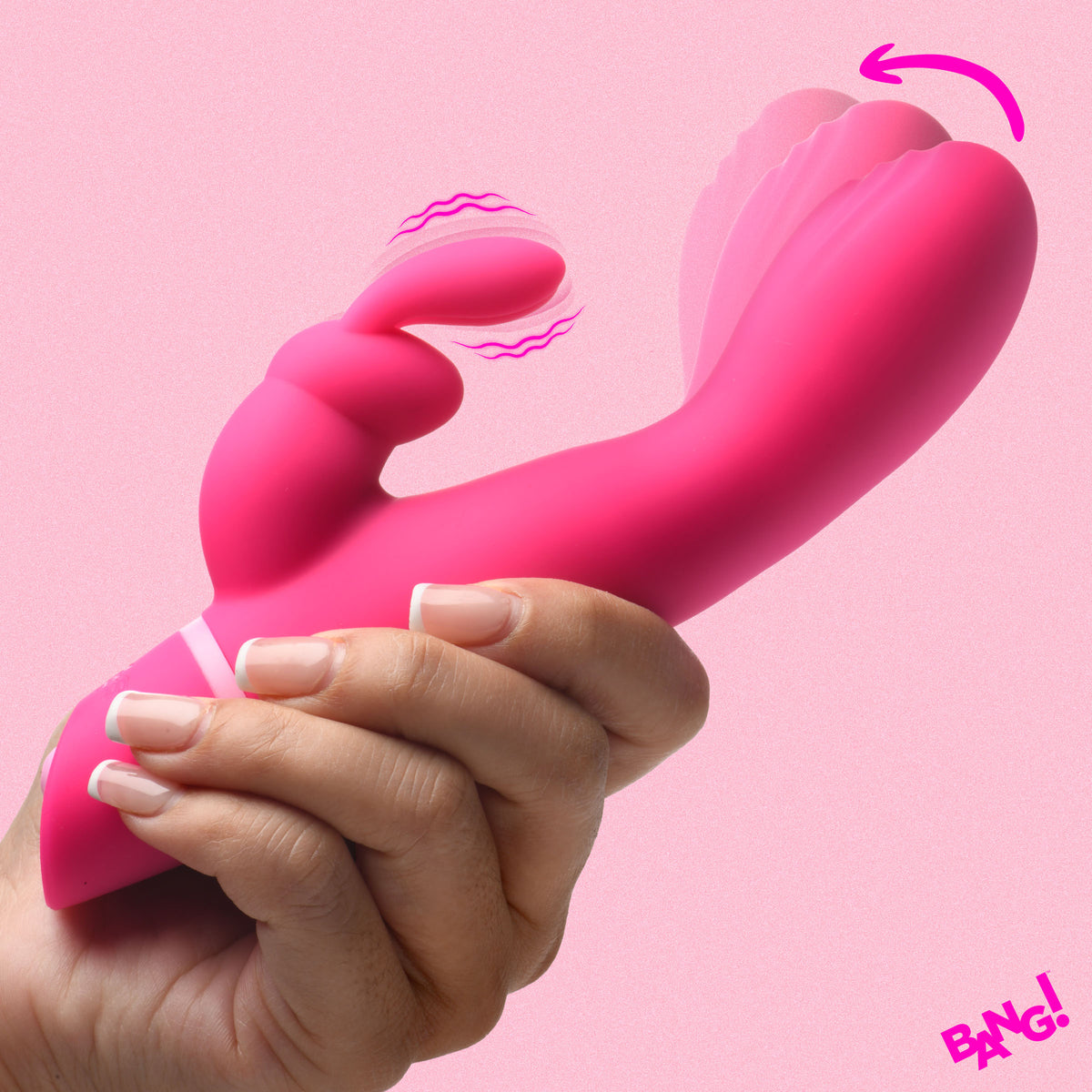 Bang! Come Hither Silicone Rabbit Vibrator
