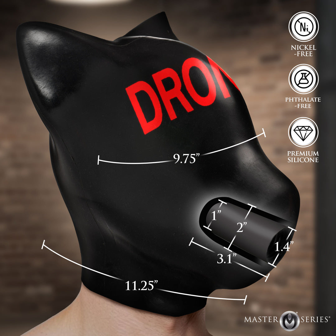 Master Series Drone Silicone Sensory Hood with Gag