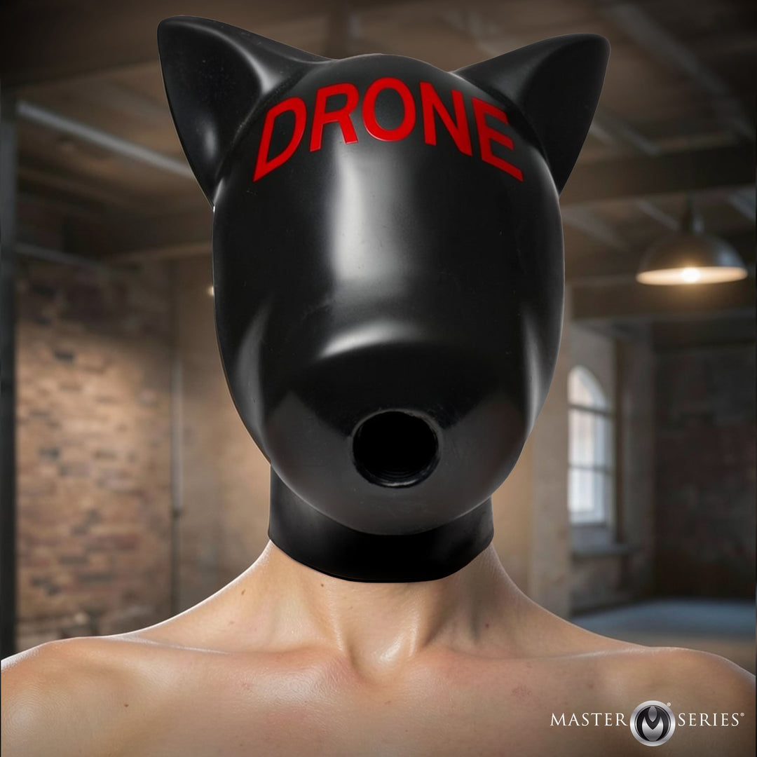 Master Series Drone Silicone Sensory Hood with Gag