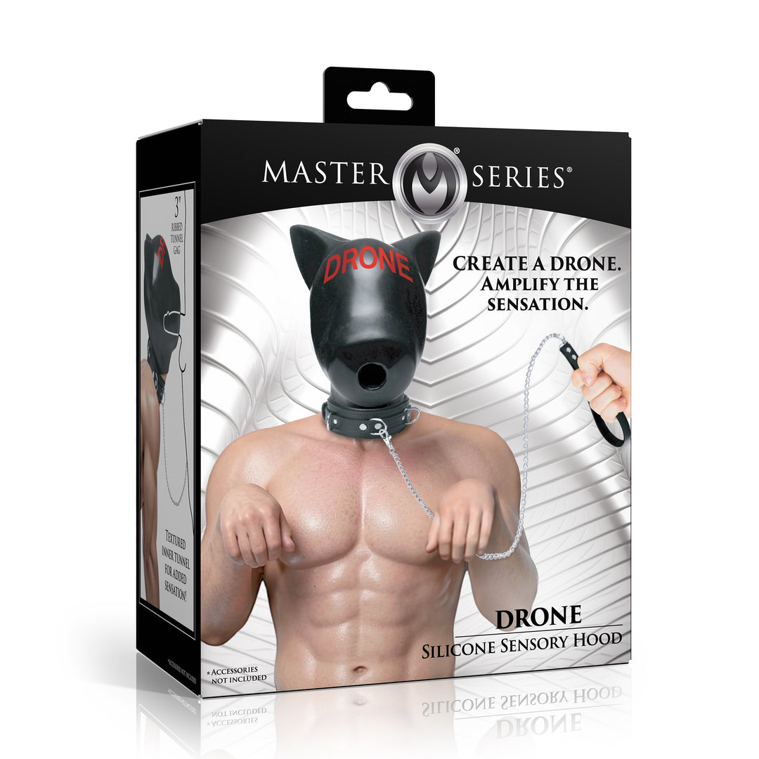 Master Series Drone Silicone Sensory Hood with Gag