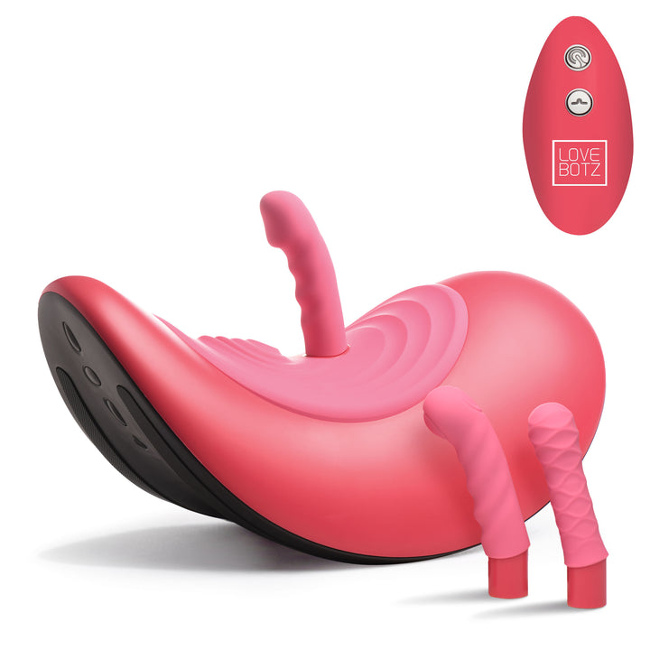 Pleasure Ride Rocking Saddle Sex Machine with 3 Dildos