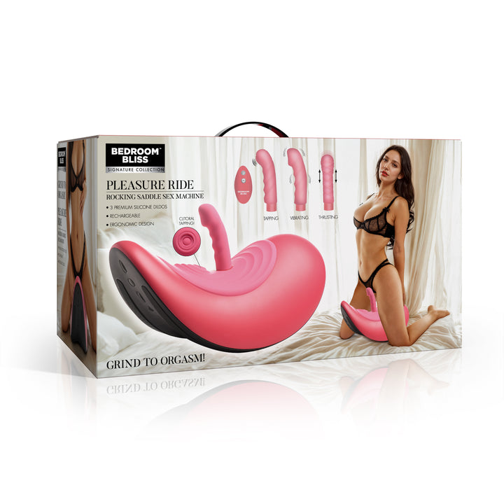 Pleasure Ride Rocking Saddle Sex Machine with 3 Dildos