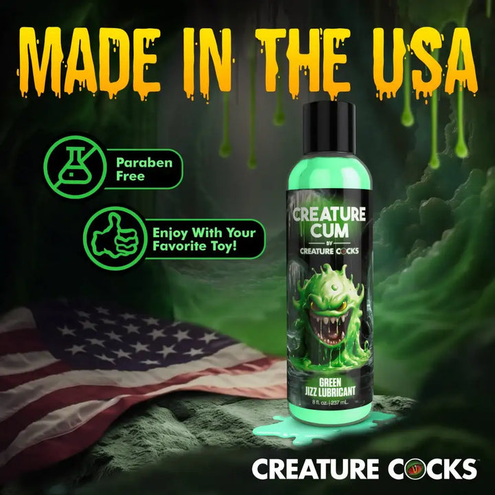Green Jizz 8 oz Water-Based Unscented Creature Cum Lubricant