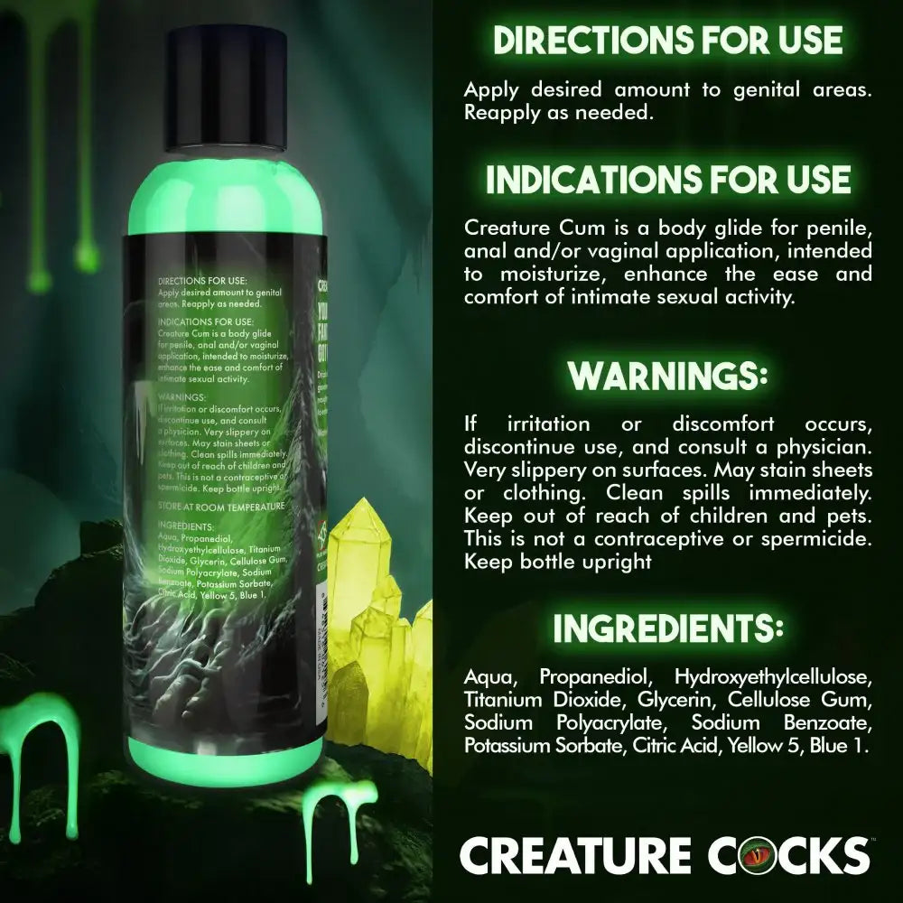 Green Jizz 8 oz Water-Based Unscented Creature Cum Lubricant