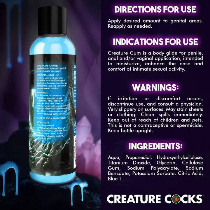 Blue Jizz 8 oz Water-Based Unscented Creature Cum Lubricant