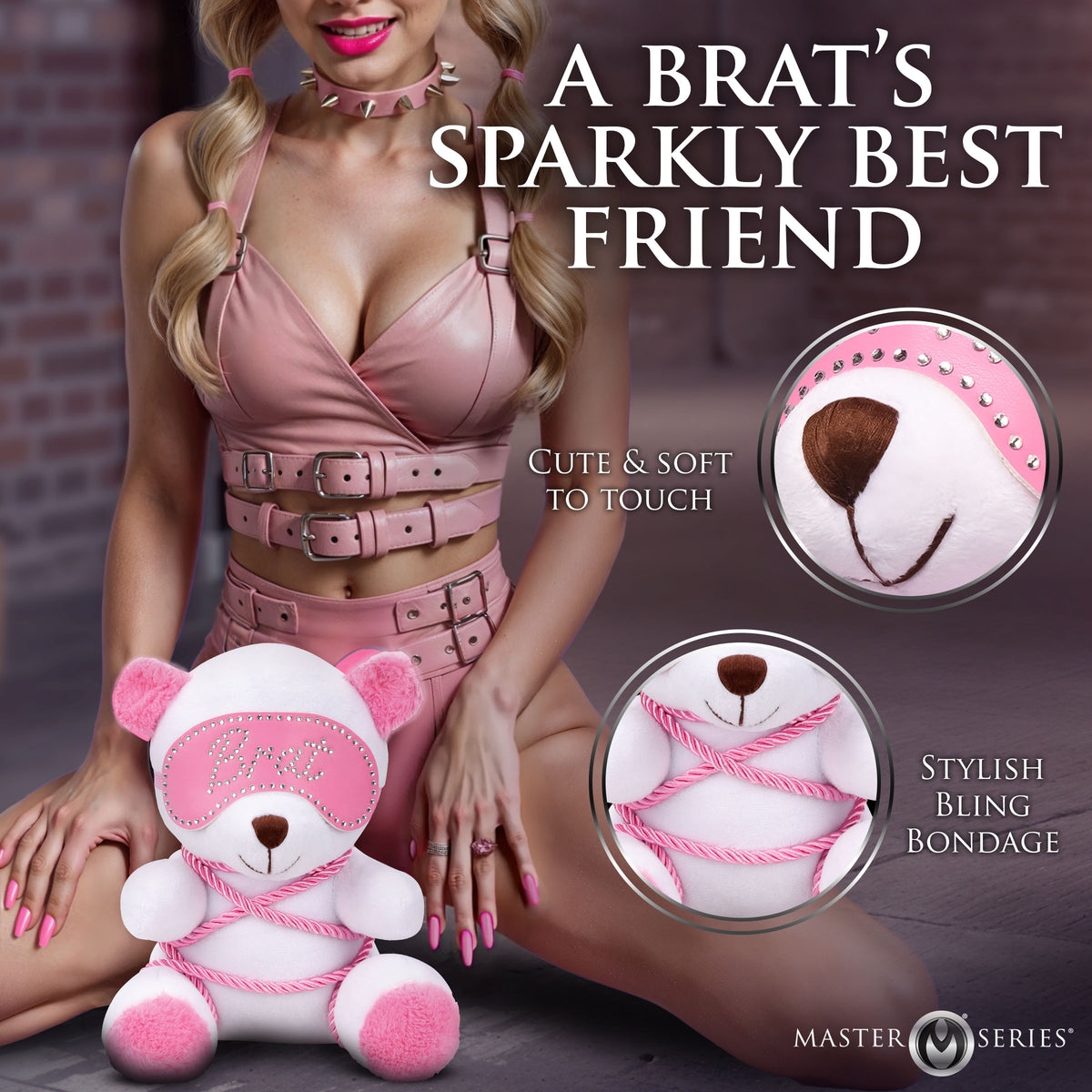 Brat Bondage Bear Plush