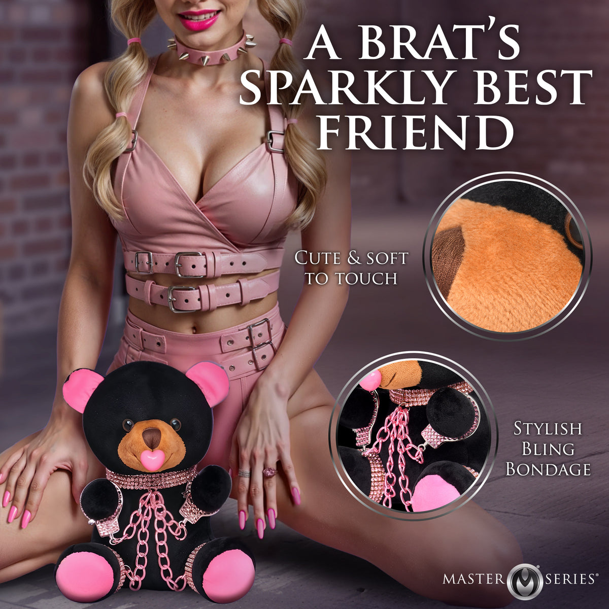 Bling Bondage Bear Plush