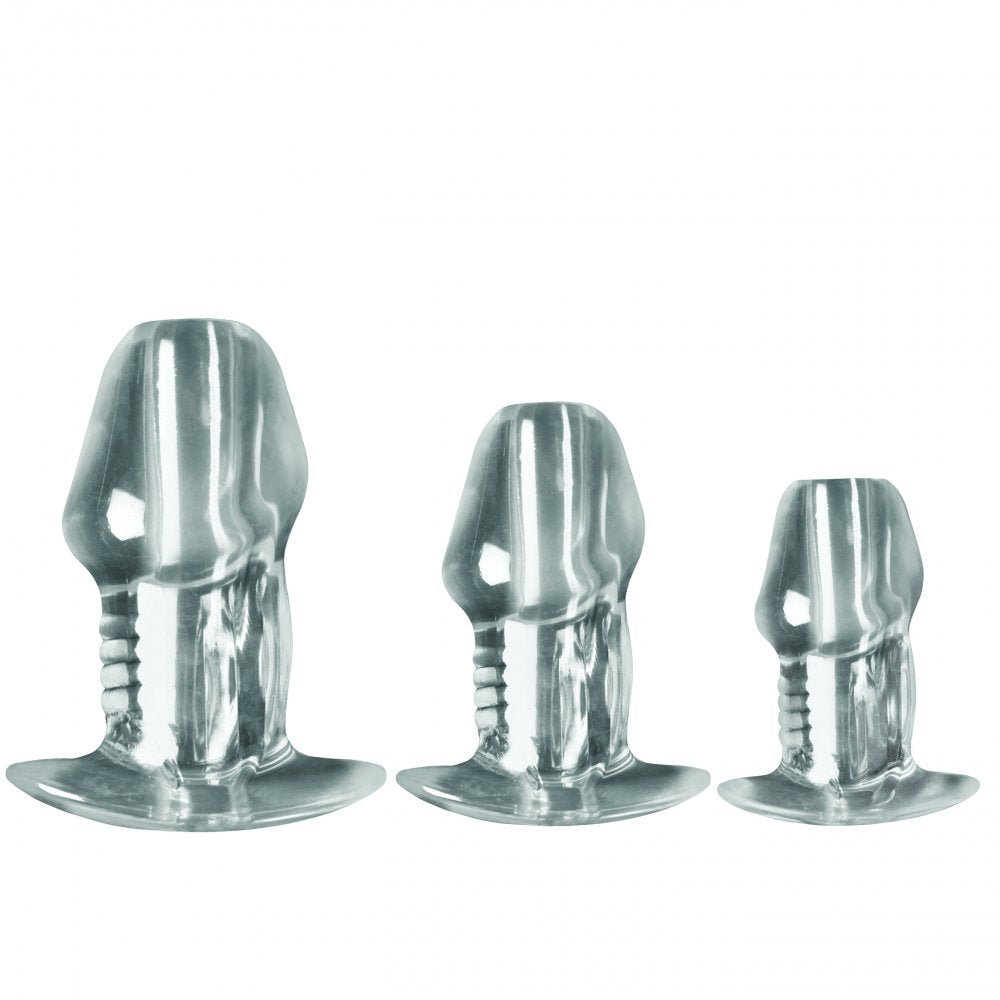 Get Dicked Hollow Anal Plug 3-Piece Set