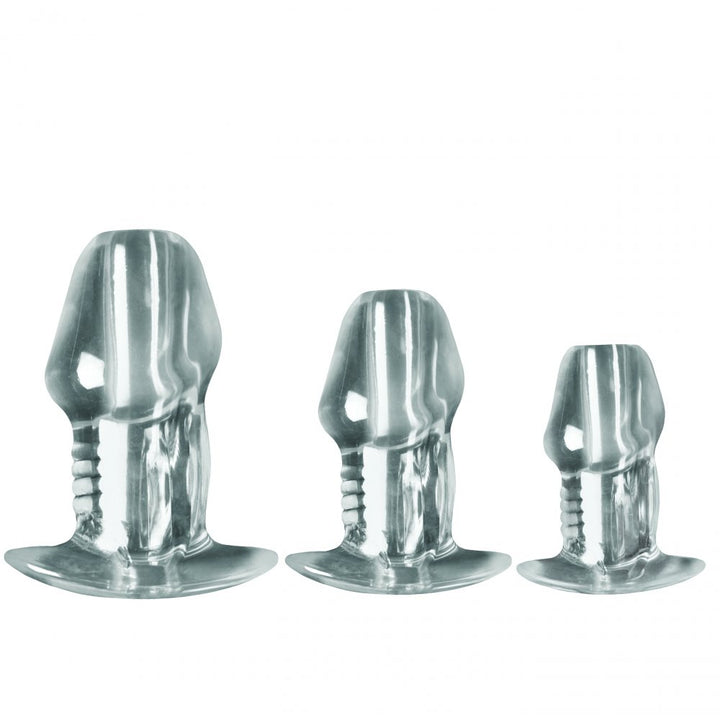 Get Dicked Hollow Anal Plug 3-Piece Set