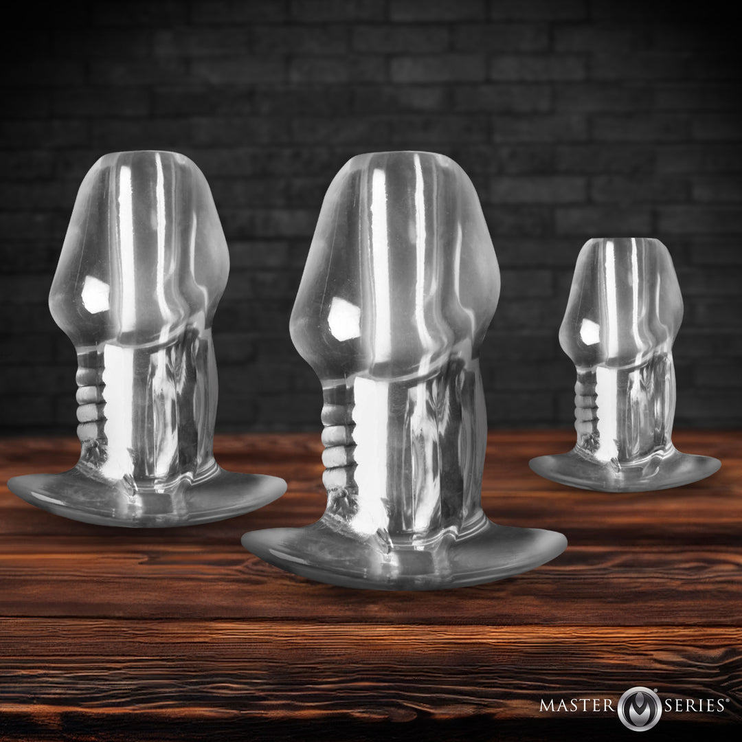 Get Dicked Hollow Anal Plug 3-Piece Set
