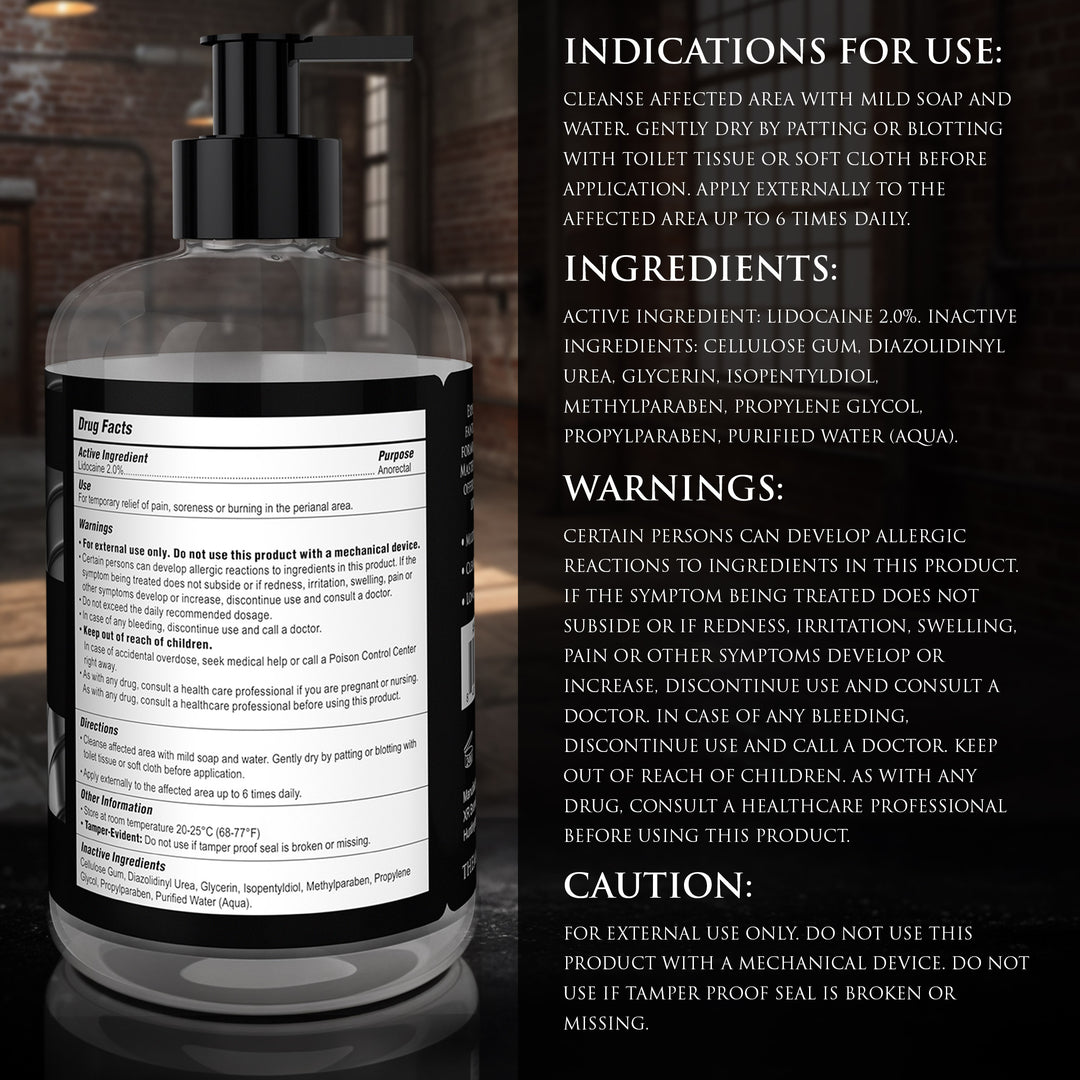 Premium Fisting 2% Lidocaine Anal Lubricant