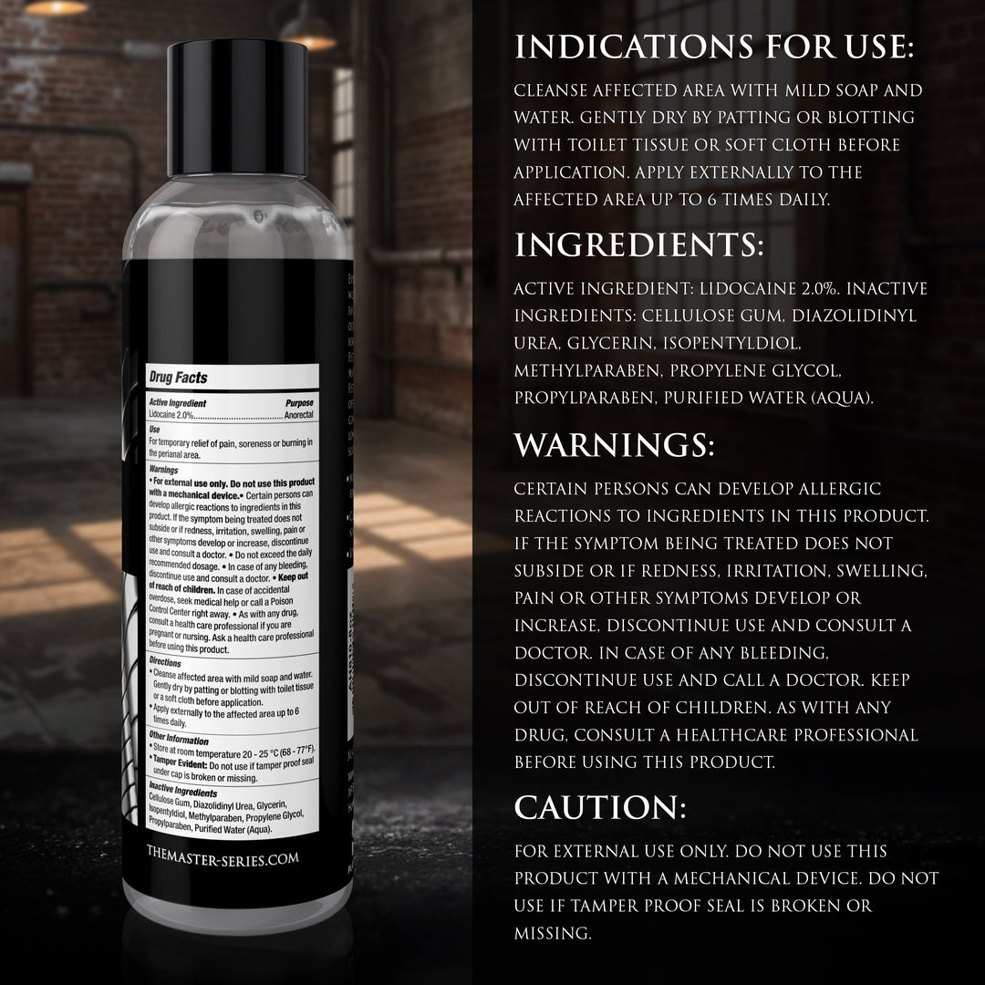 Premium Fisting 2% Lidocaine Anal Lubricant