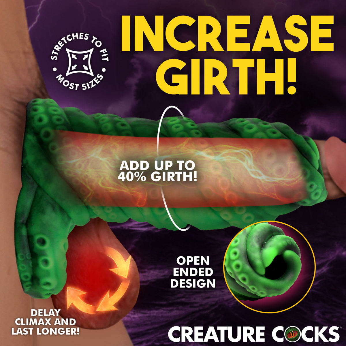Tenta Girth Silicone Penis Enhancer with Ball Strap