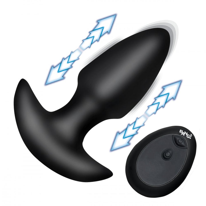 Backdoor Play Thrusting & Vibrating Silicone Butt Plug