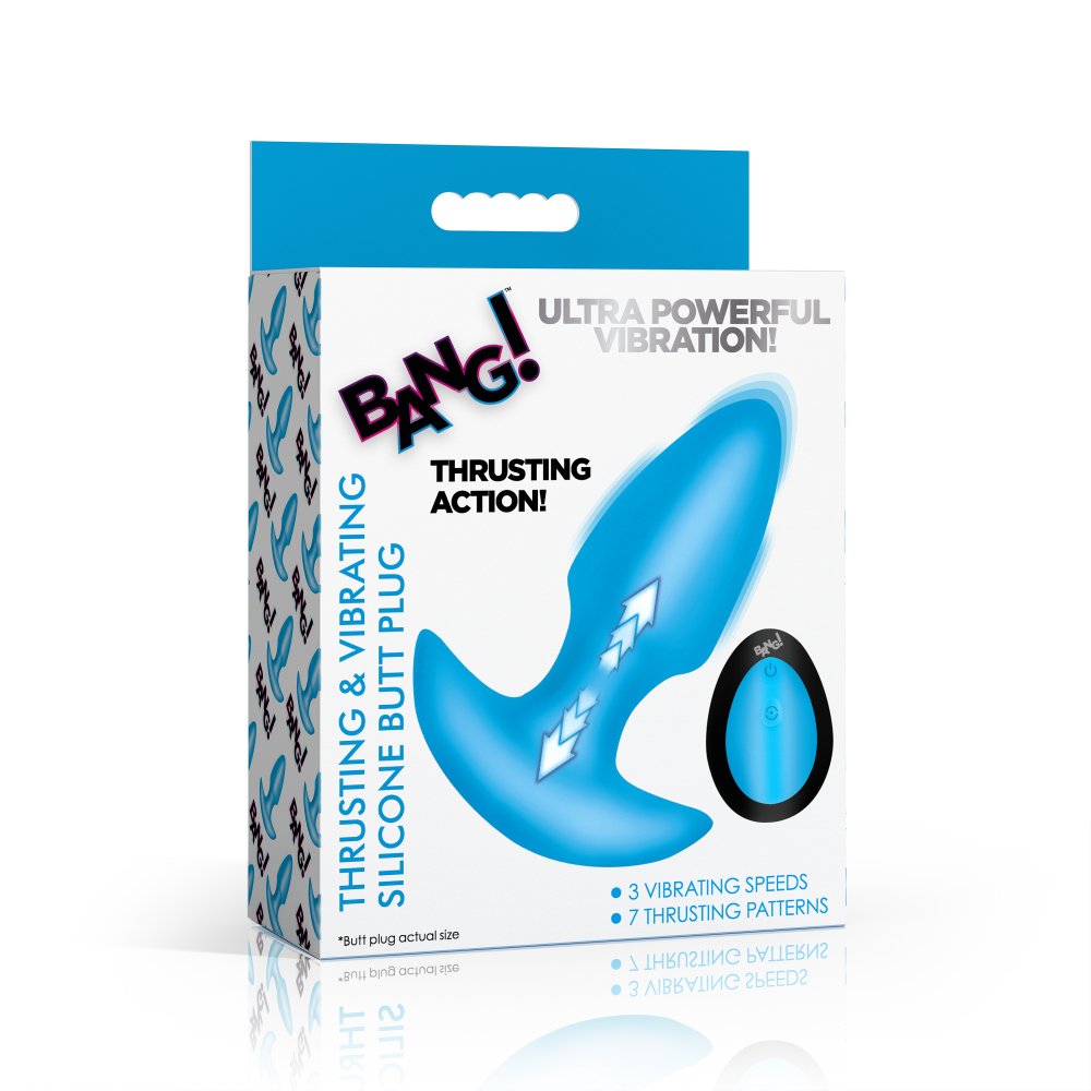 Backdoor Play Thrusting & Vibrating Silicone Butt Plug