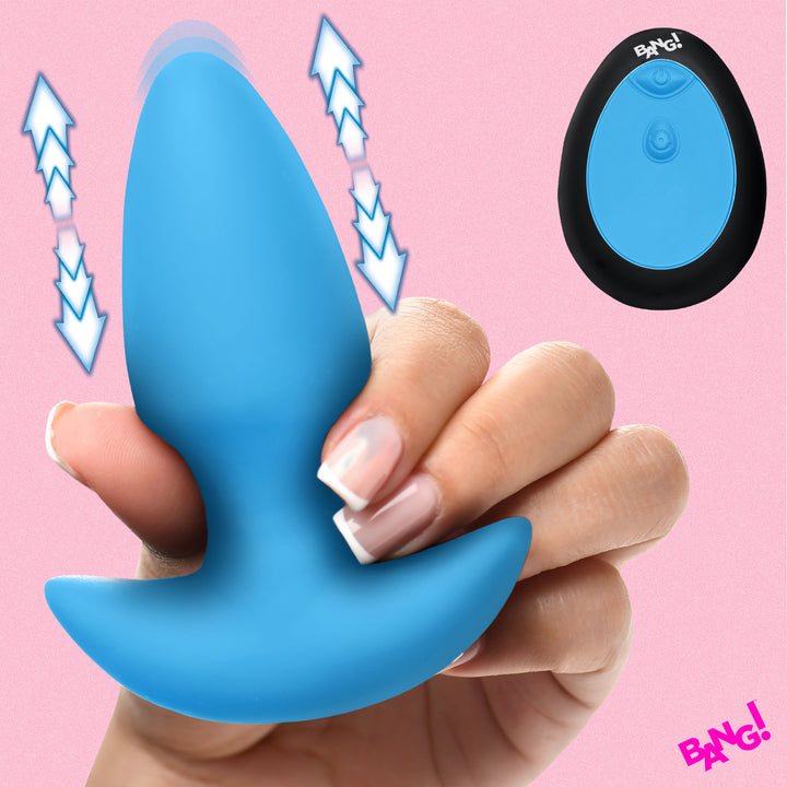 Backdoor Play Thrusting & Vibrating Silicone Butt Plug