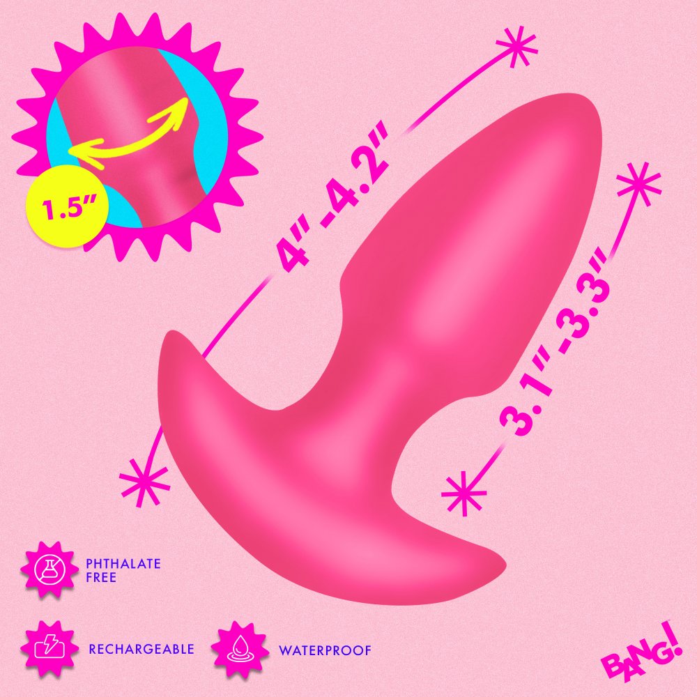 Backdoor Play Thrusting & Vibrating Silicone Butt Plug