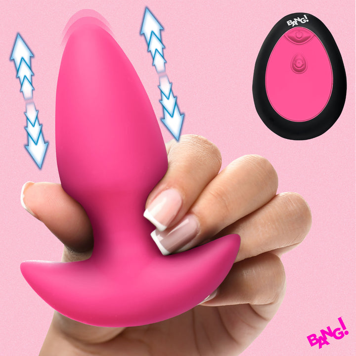 Backdoor Play Thrusting & Vibrating Silicone Butt Plug
