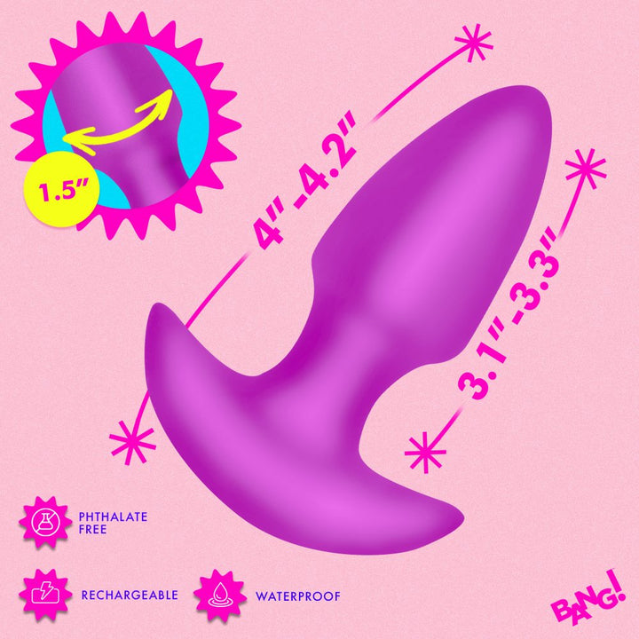 Backdoor Play Thrusting & Vibrating Silicone Butt Plug