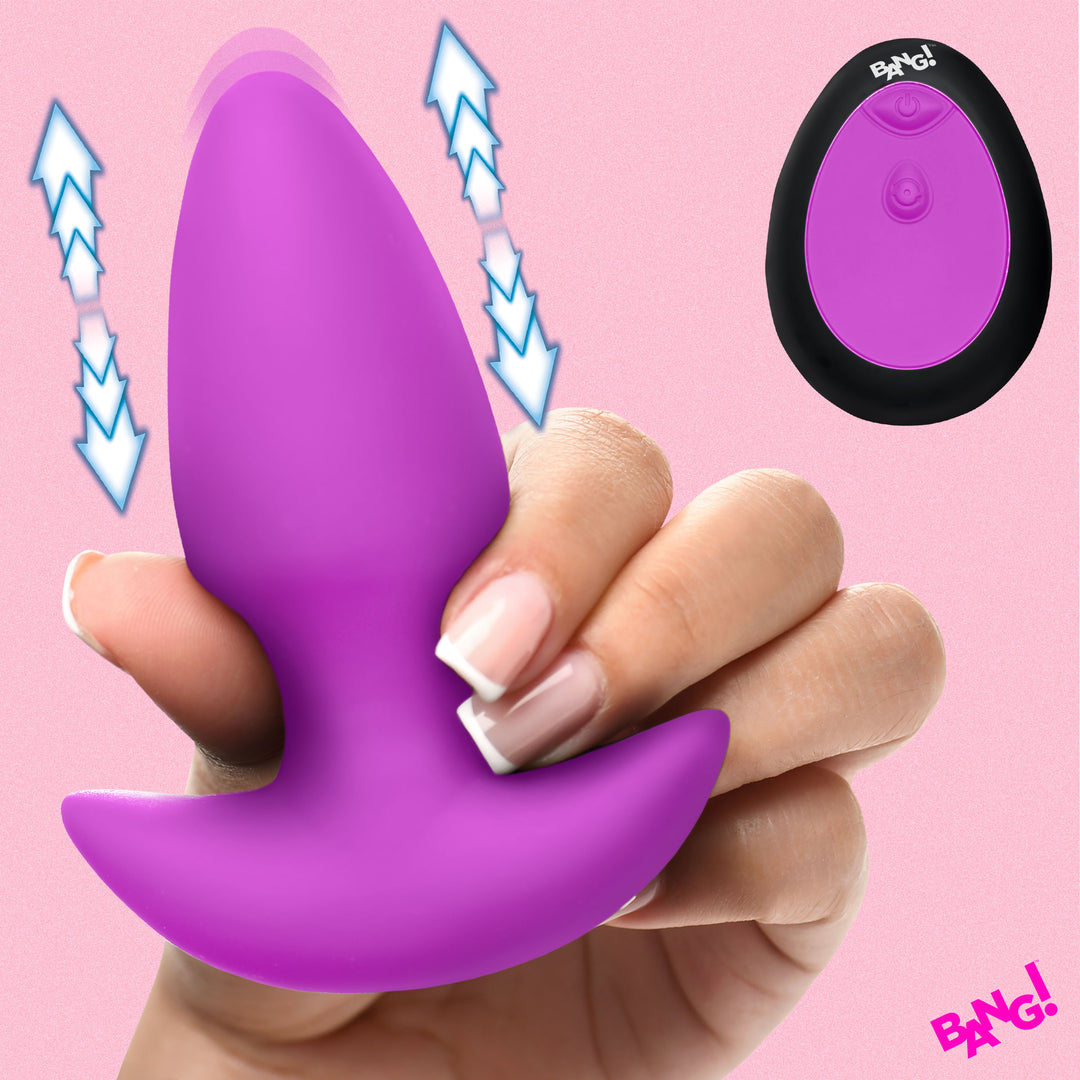 Backdoor Play Thrusting & Vibrating Silicone Butt Plug
