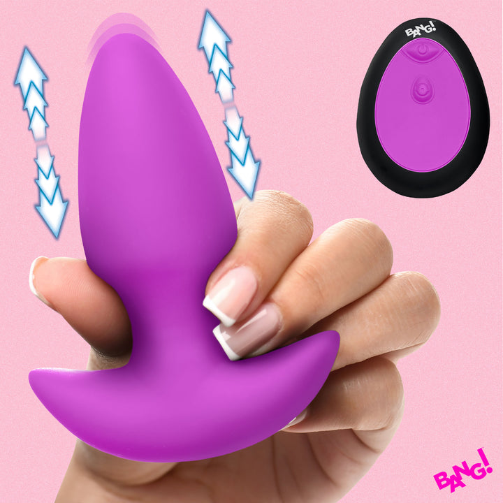 Backdoor Play Thrusting & Vibrating Silicone Butt Plug