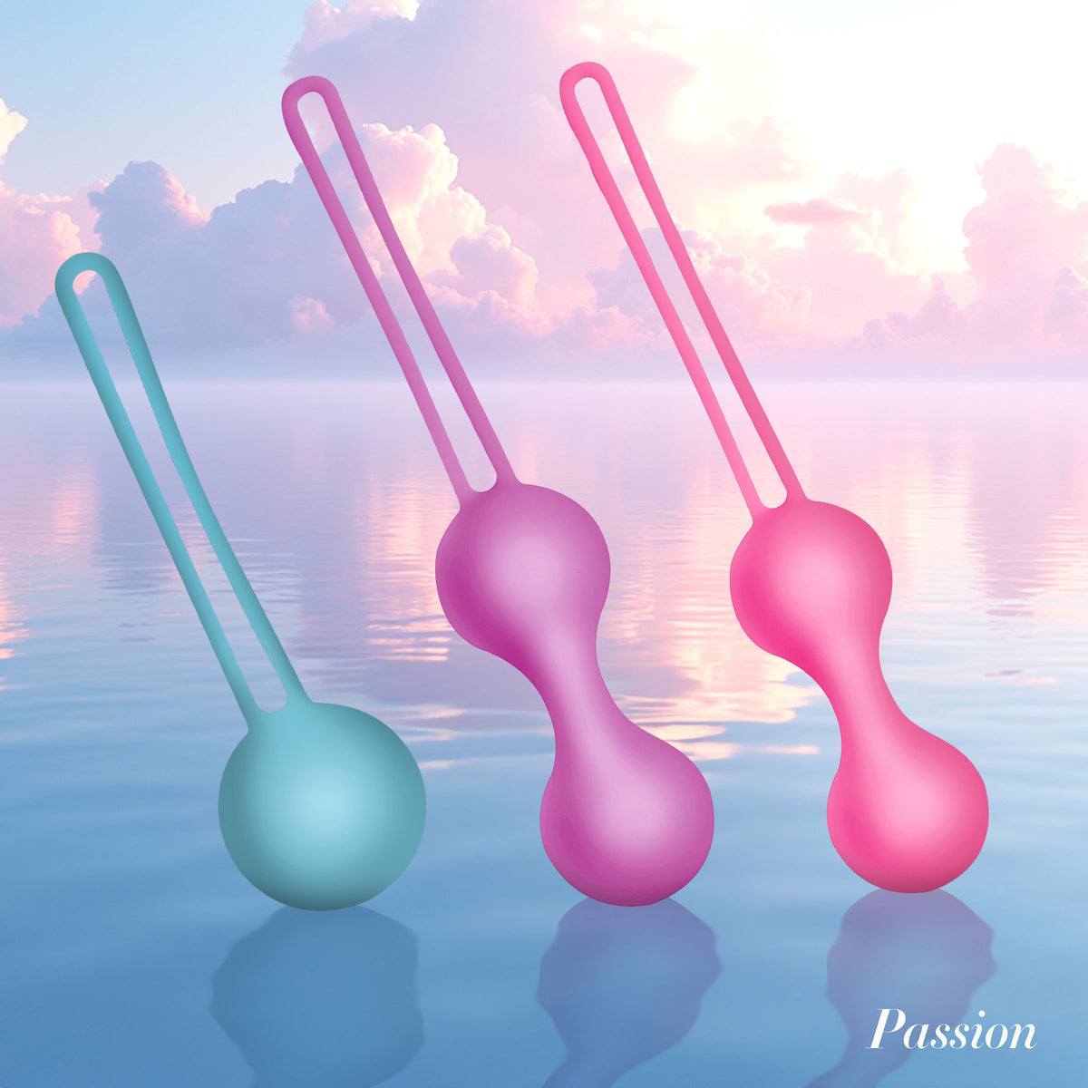 Silicone Weighted Kegel Ball Set, 3 Steps