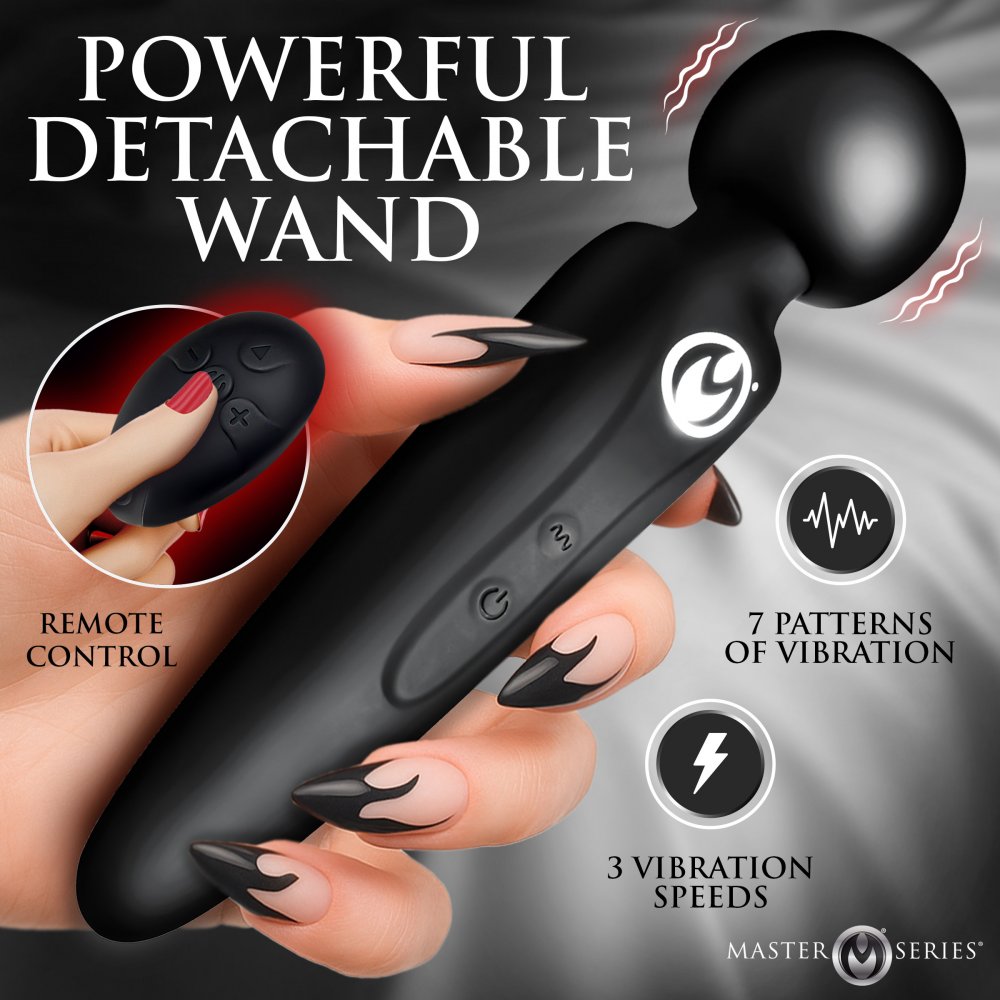 Thunderstick Vibrating Wireless Wand w/ Thigh Strap Harness