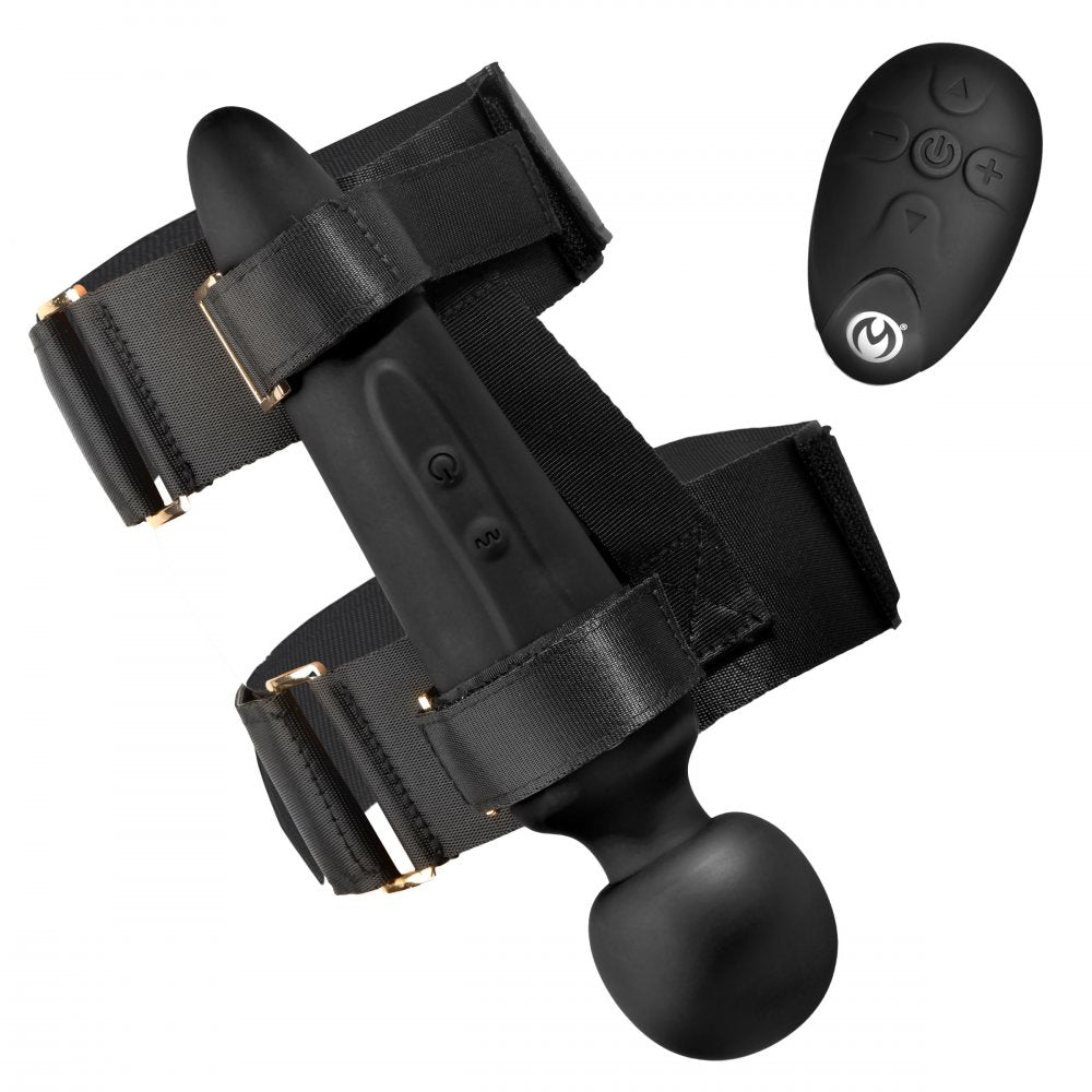 Thunderstick Vibrating Wireless Wand w/ Thigh Strap Harness