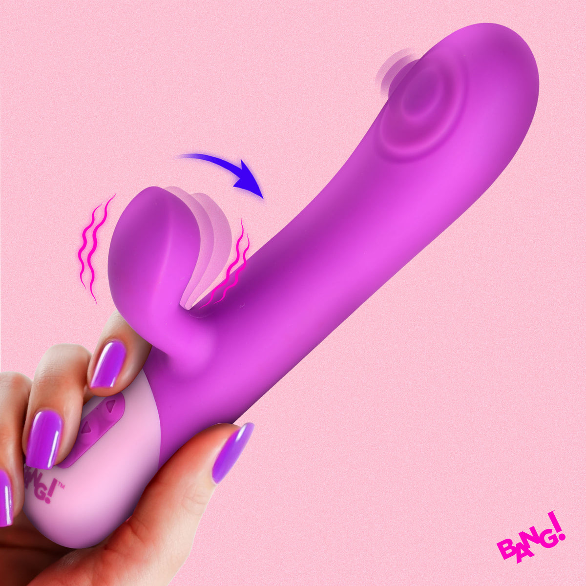 Bang! Clit Tapping Pulsing Rabbit Vibrator