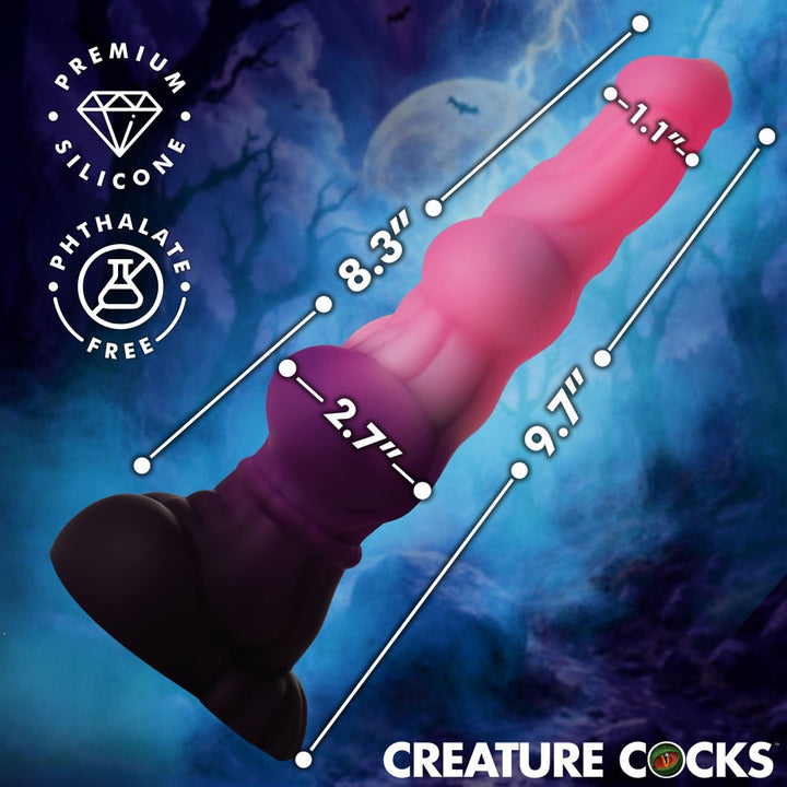Lycan 9.7 Inch Silicone Werewolf Dildo w/ Knots & Suction Cup