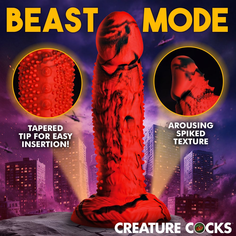 Gojira 7.3 Inch Silicone Fantasy Dildo w/ Suction Cup