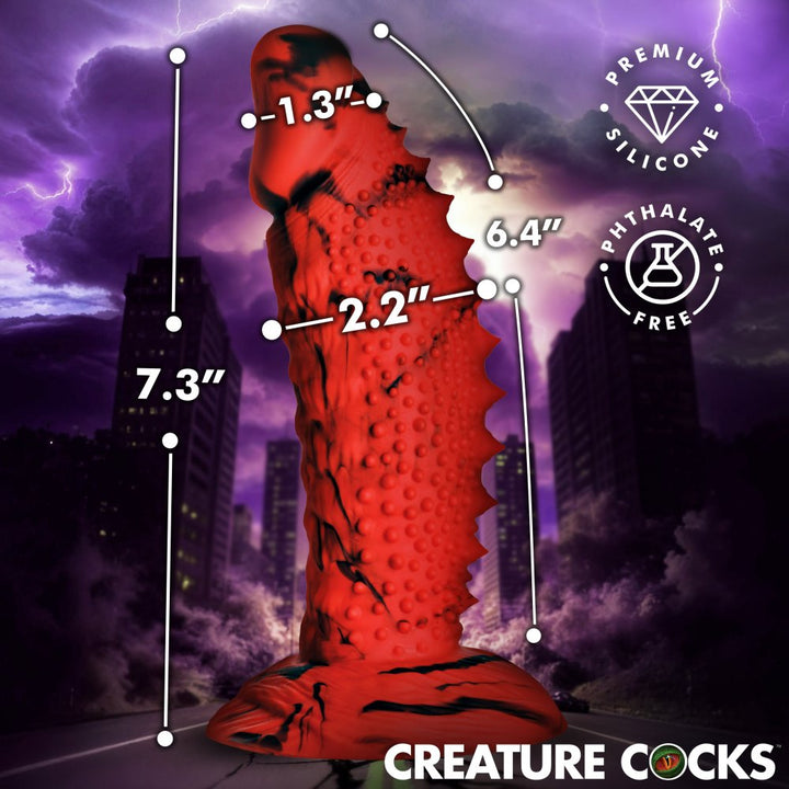 Gojira 7.3 Inch Silicone Fantasy Dildo w/ Suction Cup