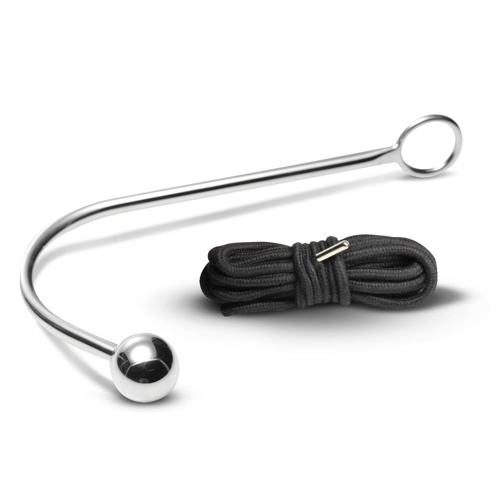 Roped! Metal Anal Hook with 21 Feet of Polyester Rope