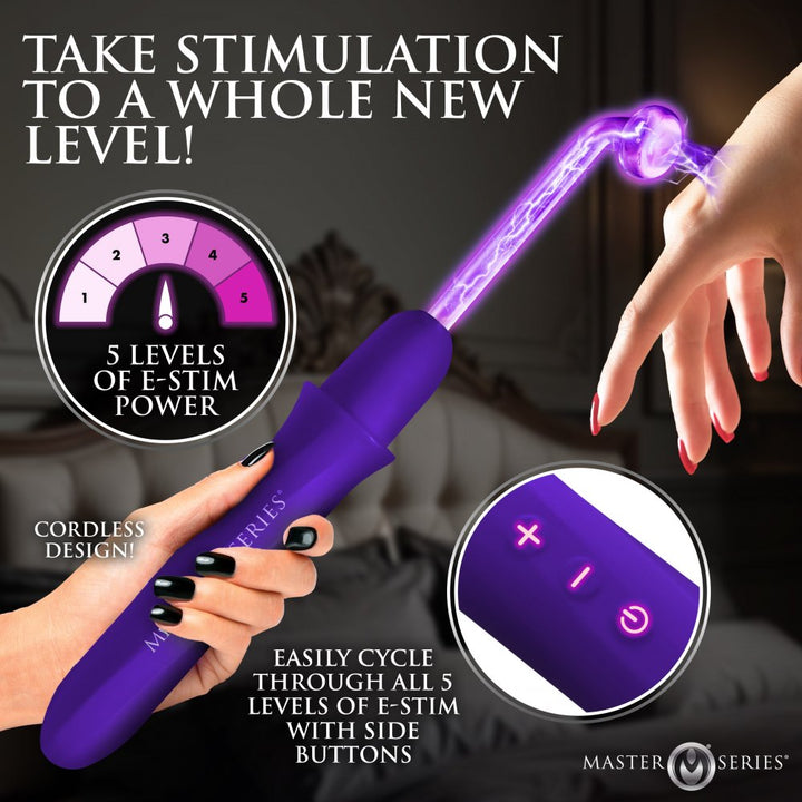 Elektrawand Rechargeable Electrosex Violet Wand w/ Attachments