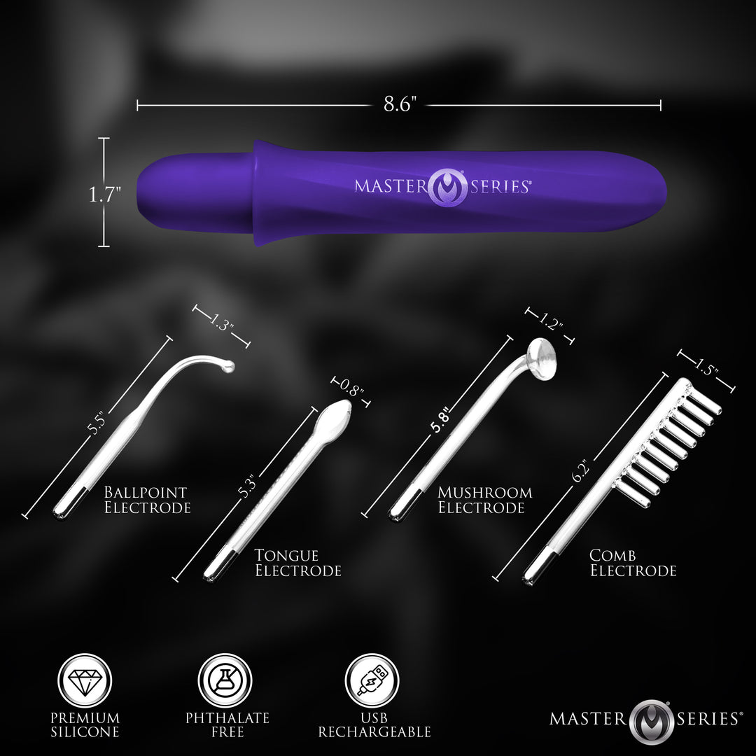 Elektrawand Rechargeable Electrosex Violet Wand w/ Attachments